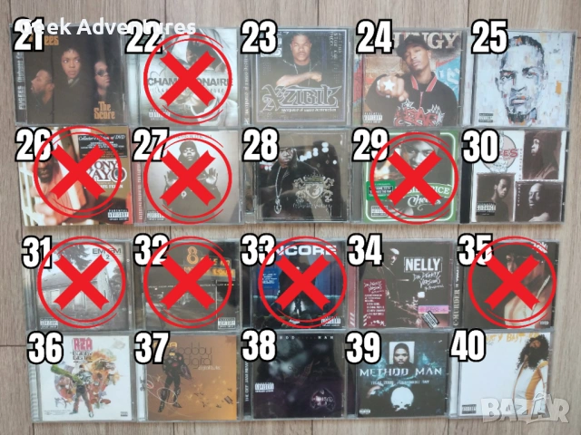 Hip-Hop Rap Music Albums CD's Оригинални Рап Музикални Дискове Хип-Хоп, снимка 3 - CD дискове - 46671250