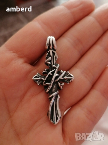 Уникален сребърен кръст - модел С013
