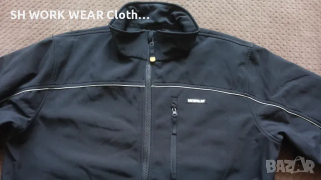 CATERPILAR Softshell Work Jacket размер XL работна горница вятъроустойчива W4-218, снимка 3 - Суичъри - 46888831