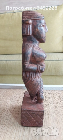 дърворезба за ценители височина 27см , снимка 4 - Декорация за дома - 53826036
