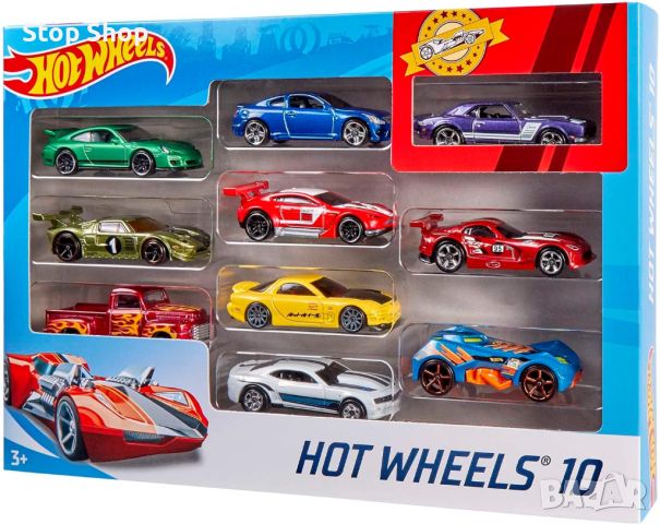 Колички играчки Hot Wheels оригинални 10 броя пакет , снимка 2 - Коли, камиони, мотори, писти - 45303172