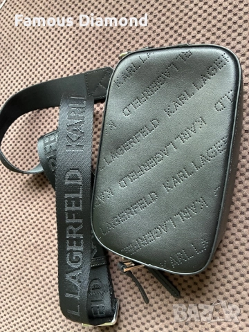 Чанта Karl Lagerfeld Естествена кожа, снимка 2 - Чанти - 52352233