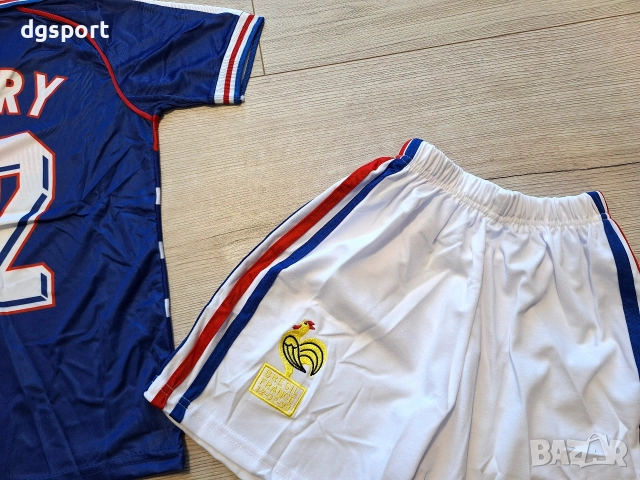 Детски екип на Тиери Анри #Франция #ретро модел!, снимка 5 - Футбол - 52749883