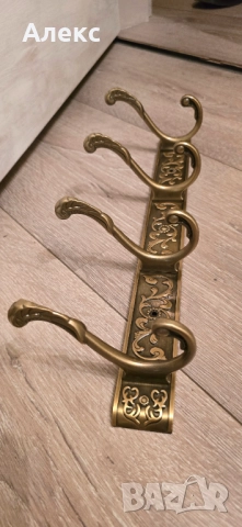 Алуминиева закачалка в бароков стил, 39см, снимка 2 - Закачалки - 52045683