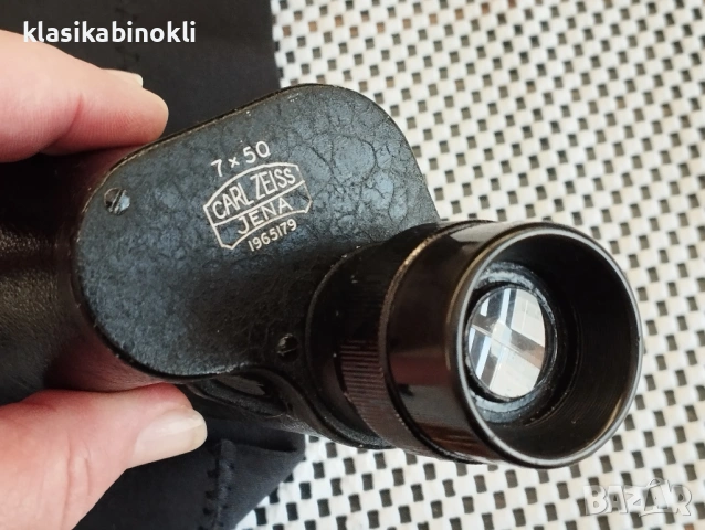 ТОП Немски Рядък Монокъл Carl Zeiss Jena Binoctarmo 7x50 , снимка 3 - Екипировка - 54250569