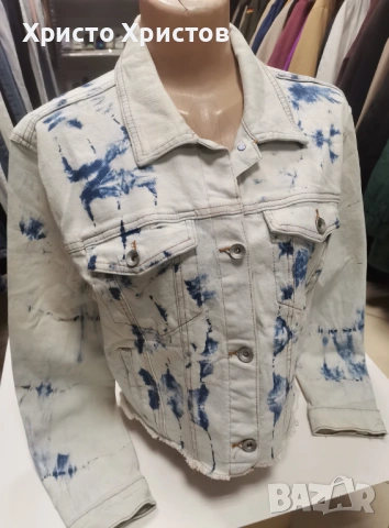 Дамско дънково яке TractrBLU Размер L , снимка 2 - Якета - 53606908