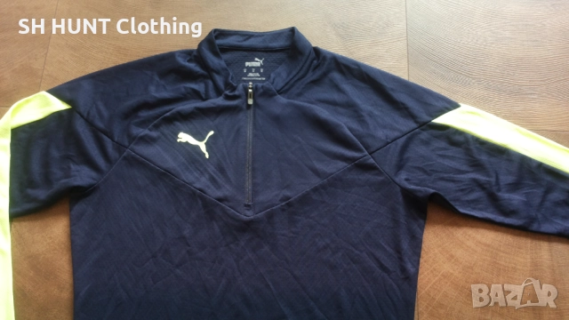 PUMA Individual Final 1/4 Zip Размер M мъжка блуза 19-60, снимка 3 - Спортни дрехи, екипи - 52683457