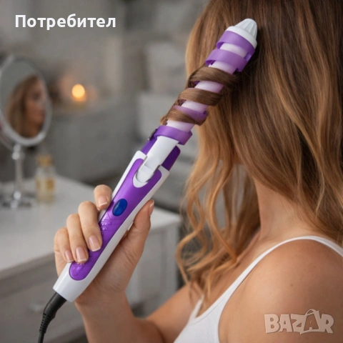 Маша за перфектни къдрици у дома или в салона, снимка 4 - Маши за коса - 53654682