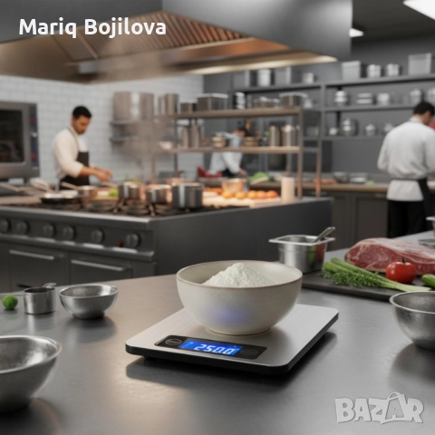 Кухненска електронна везна Luigi Ferrero Prima FR-110I – инокс платформа, 10kg, точност до 1g, снимка 4 - Други - 52869702