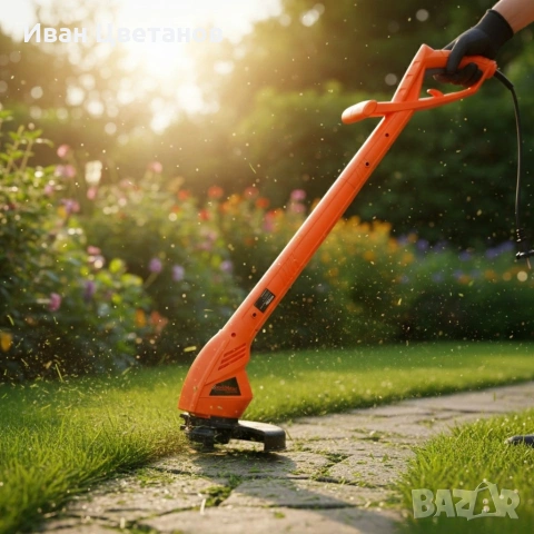 Електрически тример за трева 800W – лек, тих и прецизен за малки и средни градини