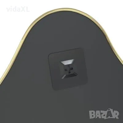 vidaXL Стенно огледало злато 60x50 см（SKU:348272）, снимка 4 - Огледала - 49252829