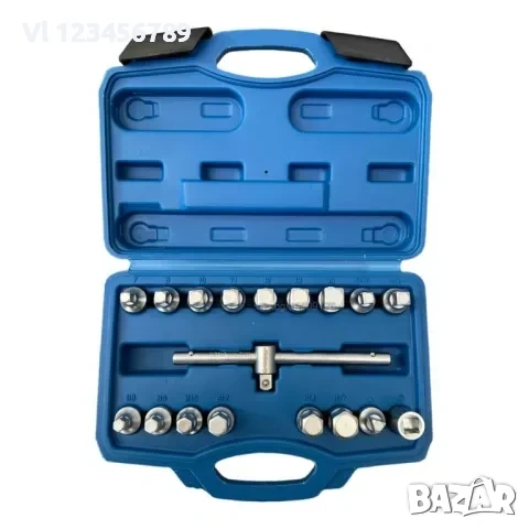 Универсален комплект ключове за картер пробки 18 части FORSAGE