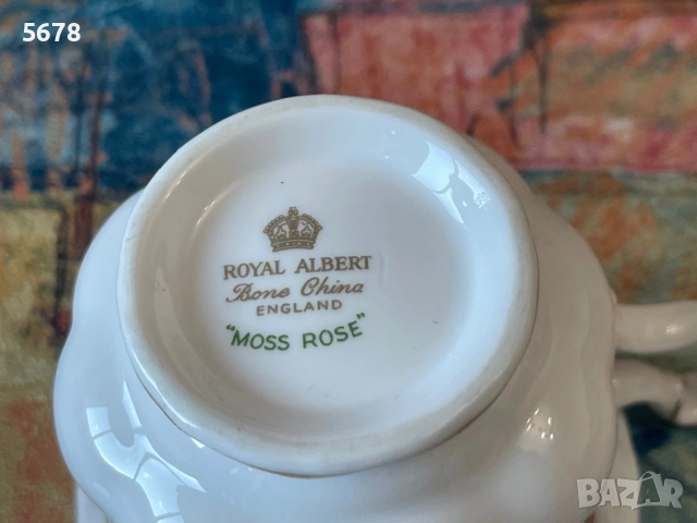Royal Albert тенис сет Moss Rose, снимка 10 - Антикварни и старинни предмети - 54294557