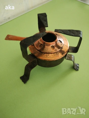 Меден спиртник С КОВАНА ПОСТАВКА, снимка 7 - Антикварни и старинни предмети - 50793095