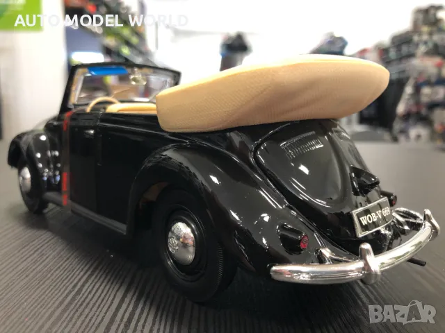 Метална колекционерска количка MAISTO VOLKSWAGEN 1957 1:18 мащаб,нова, снимка 3 - Колекции - 46969975