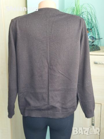 кафяв пуловер, снимка 2 - Блузи с дълъг ръкав и пуловери - 46054226
