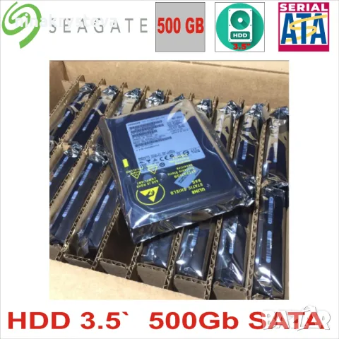 Втора употреба HDD 3.5`  500Gb SATA ТЕСТВАНИ И С ГАРАНЦИЯ, снимка 2 - Твърди дискове - 46907321