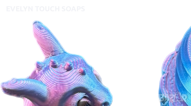 3D принт 3D Morph Lab - Яйце с бебе дракон, scale, синьо-розово, снимка 3 - Други - 53416202