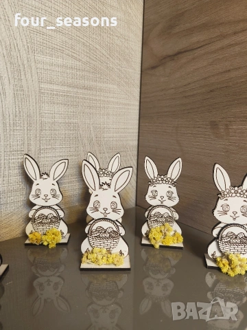 Великденско зайче за паричка -3€  Великденско зайче с билка - 2 €, снимка 4 - Декорация за дома - 54030759