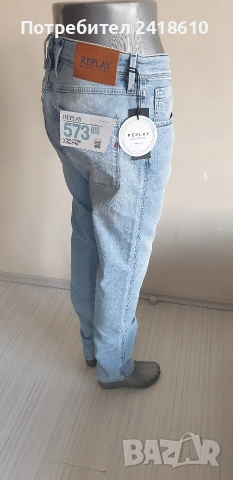 Replay Milano Anbass и Grover Stretch Slim Fit Mens Size 34/32 и 32/32 2бр НОВО! ОРИГИНАЛ Мъжки Дънк, снимка 2 - Дънки - 53863754