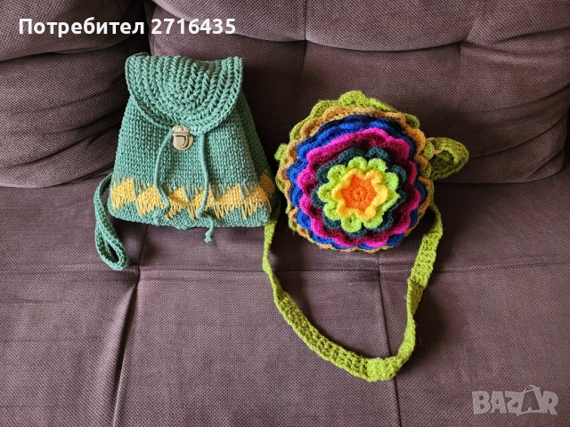 НОВА !Ръчно плетена чанта !, снимка 4 - Раници - 52184389