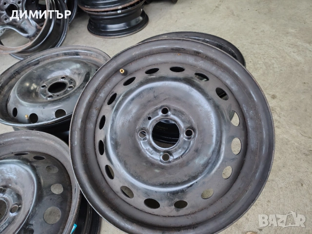 4бр.Железни джанти 15ки за NISSAN Micra 4x100 5.5j et43, снимка 2 - Гуми и джанти - 54095637