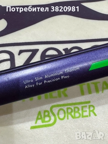 Тенис ракета Slazenger Panther Titan + калъф (vintage), снимка 4 - Тенис - 53291419