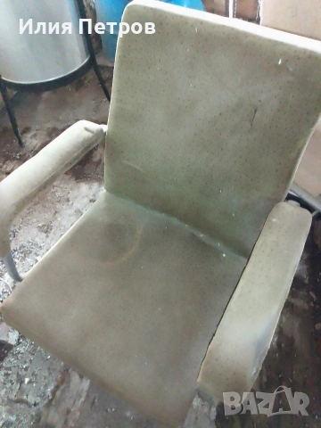 офис стол на колелата, въртящ се, метален. , снимка 2 - Столове - 53695099