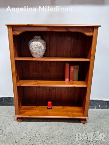 Винтидж библиотека от масивна дървесина 
