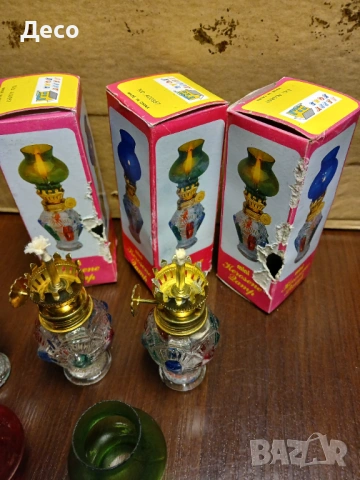 Красиви стари 90те години мини керосинови лампи., снимка 4 - Други ценни предмети - 53571976