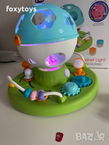 Бебешка играчка забавен Космос - сортер, формички, лабиринт, музика и светлини, снимка 6 - Образователни игри - 51263902