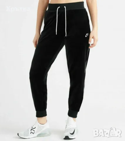 Nike Velour Joggers - Оригинално дамско долнище размер S, снимка 3 - Спортни екипи - 48396230