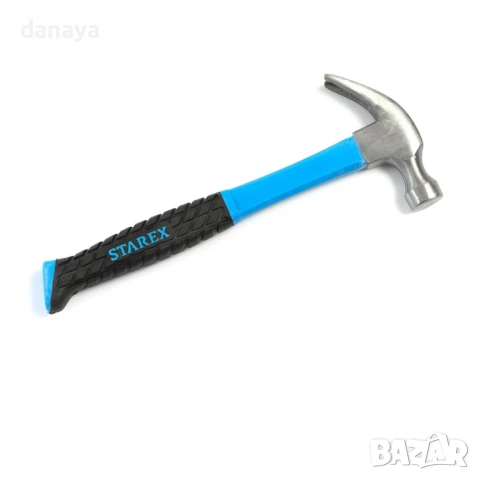 6546 Чук с гумирана дръжка, универсален строителен чук за пирони и ремонти