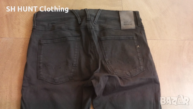 REPLAY M914Y.000.8366197 HYPERFLEX SLIM FIT ANBASS JEANS размер 32/32 еластични дънки 22-59, снимка 4 - Дънки - 52158905