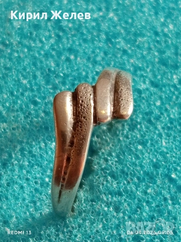 Елегантен дамски сребърен пръстен майсторска изработка 44278, снимка 6 - Пръстени - 54103998