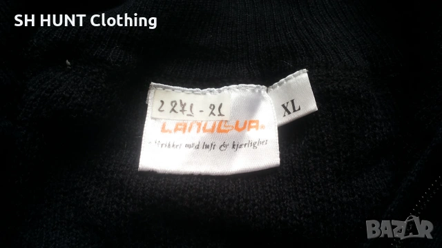 LANULLVA Hustadvika 2.0 Wool Sweater Half Zip 100% Merino Wool размер L / XL термо блуза - 2476, снимка 11 - Пуловери - 54160685