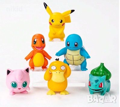 6 бр Пикачу Pikachu Покемон Pokemon фигурки играчки фигурка играчка за игра и украса торта топери, снимка 5 - Фигурки - 46564687