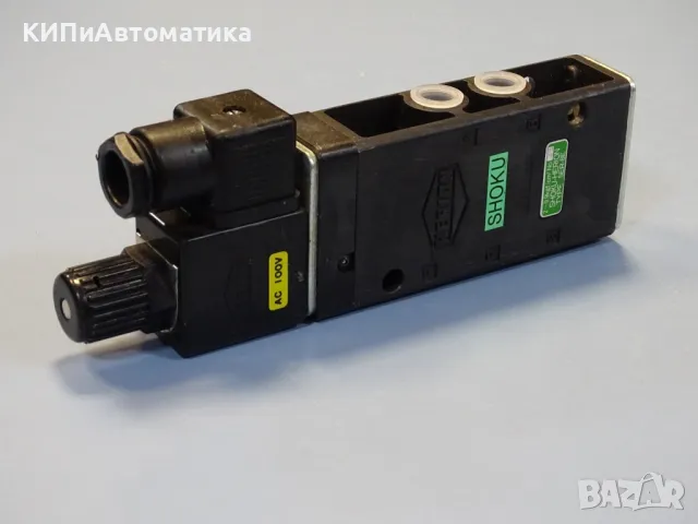 пневматичен разпределител SHOKU-HERION 5ER-8E solenoid valve 100VAC, снимка 1 - Резервни части за машини - 48588130