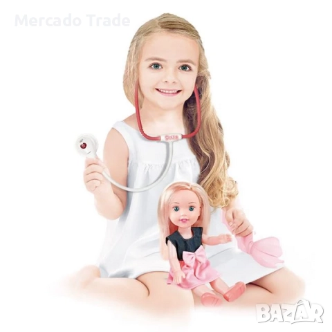 Кукла - Доктор Mercado Trade, С аксесоари, 33см, снимка 3 - Кукли - 52529786