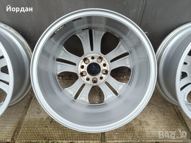 ОРИГИНАЛНИ джанти 17 ' цола 5x112 МЕРЦЕДЕС / MERCEDES BENZ ET36 7,5J 66,6, снимка 16 - Гуми и джанти - 53521977