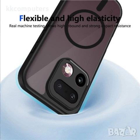 Магнитен Матов Калъф за Realme 16 Pro 5G - PC+TPU, 1.5mm защита, Airbag, Черен, снимка 8 - Калъфи, кейсове - 54148712