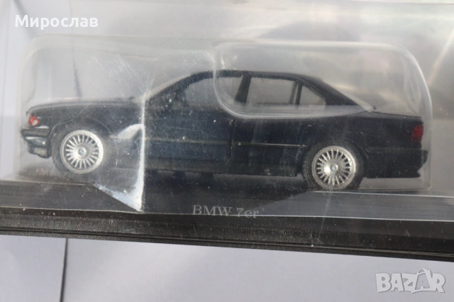 1/43 SCHABAK BMW 7 E38 ТЪМНО СИН КОЛИЧКА МОДЕЛ, снимка 10 - Колекции - 54131887