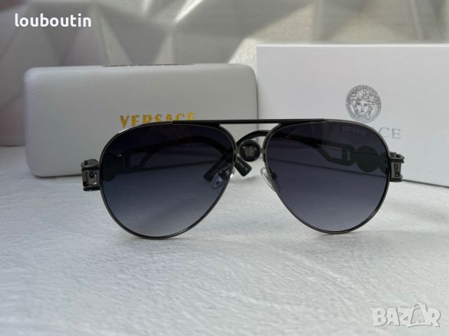 Versace мъжки слънчеви очила авиатор унисекс дамски, снимка 13 - Слънчеви и диоптрични очила - 45504671