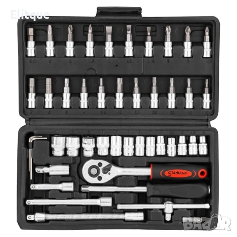 Гедоре 46 части 1/4" , STAHLMAYER, снимка 2 - Други стоки за дома - 53127801