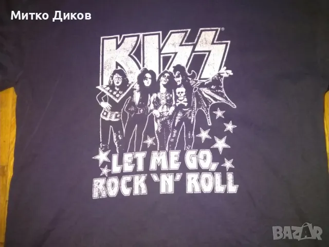 Kiss Let me go Rock and roll маркова рокаджийска тениска размер М, снимка 2 - Тениски - 49442236