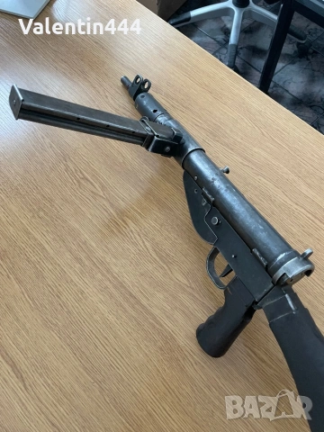 КАРТЕЧЕН ПИСТОЛЕТ „СТЕН“ МК 5  - ДЕАКТИВИРАН/ОБЕЗОПАСЕН, снимка 6 - Бойно оръжие - 54025492