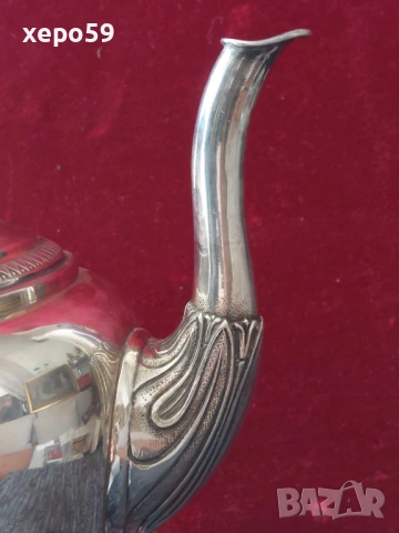 Среърна кана за вода,чай кафе и други напитки,сребро 800,вместимост 1350 мл.3 евро грам-775 грама, снимка 10 - Сервизи - 53707652