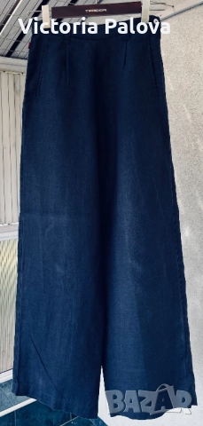 Ултра модерен ленен панталон JACKPOT BY CARLI GRY, снимка 2 - Панталони - 52085720