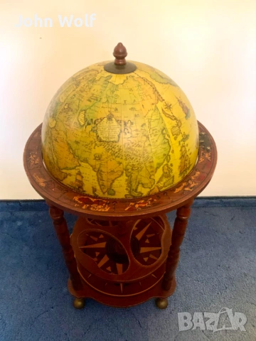 Винтидж бар-глобус / мини бар за алкохол – 100 см, снимка 8 - Други - 53837634