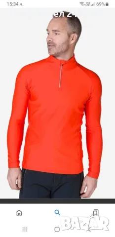 Rossignol Thermo Stretch Half Zip Mens Size 50/L  ОРИГИНАЛ! Мъжка Термо Спортна Ски Блуза!, снимка 3 - Спортни дрехи, екипи - 47106698